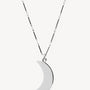 MOON NECKLACE SILVER