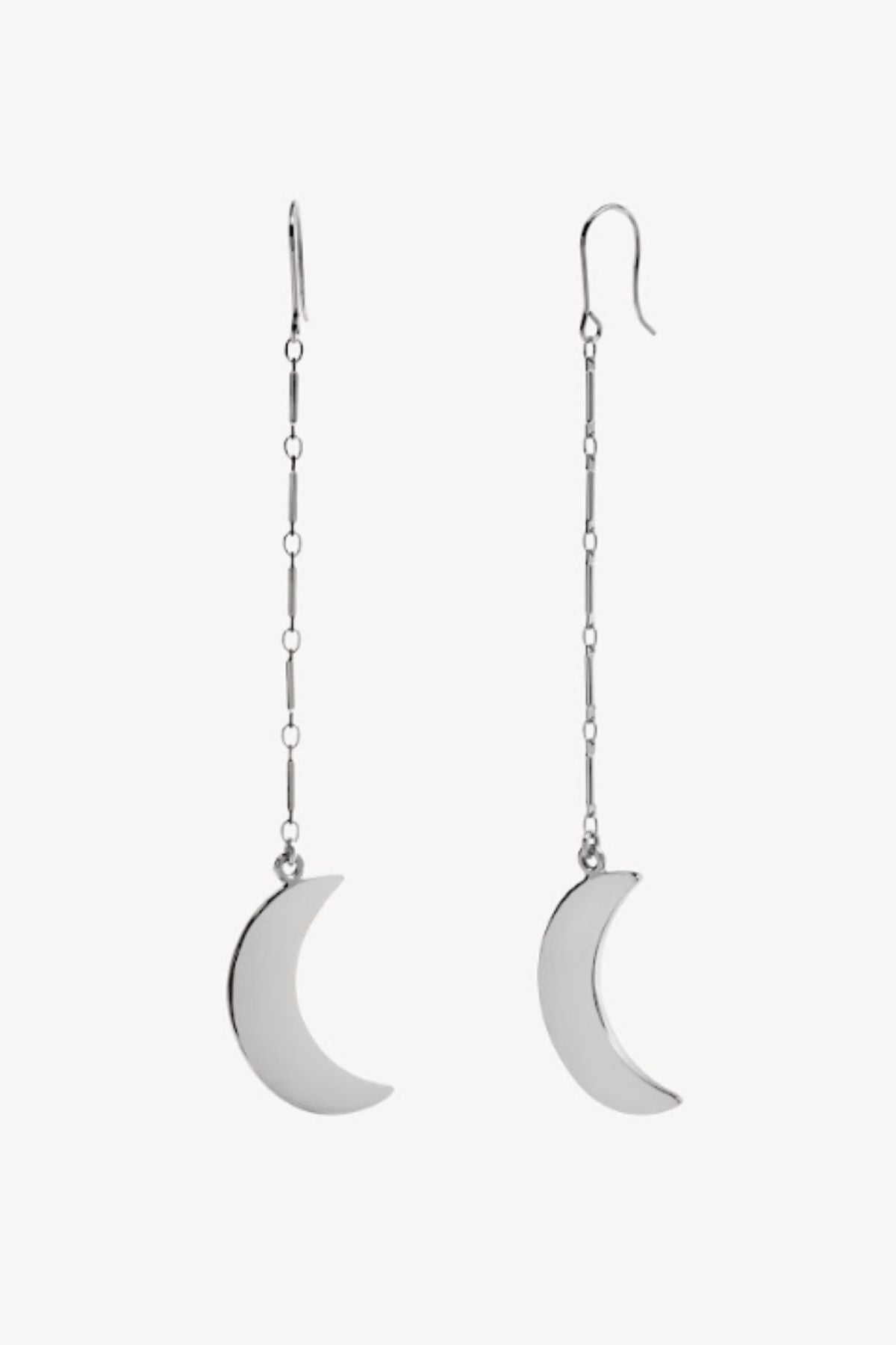 LUNA PENDIENTES PLATA